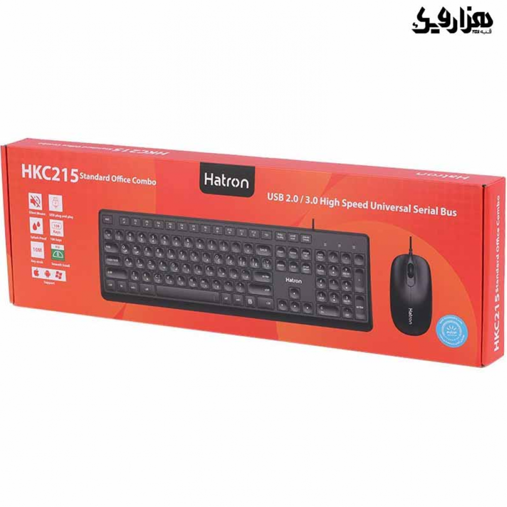 ست کیبورد و ماوس بی سیم Hatron مدل HK215